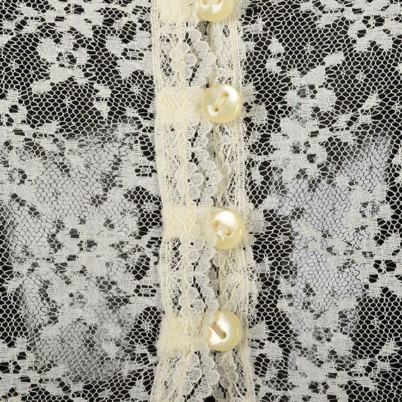 XS 1970s Gunne Sax Maxi Dress Cream Ivory Bohemia… - image 9