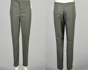 Peg Leg 1960s Vintage Deadstock Flat Front Pants Mr Nick Perm