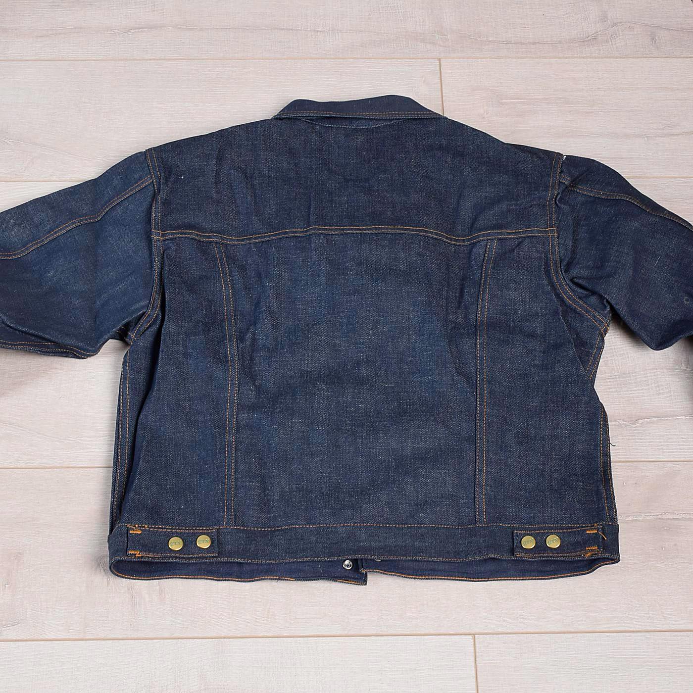 【Age Old】 FORT dead stock denim Jacket Sz 44 NOS Deadstock Mens Vintage 70s Selvedge Denim Cotton Jean