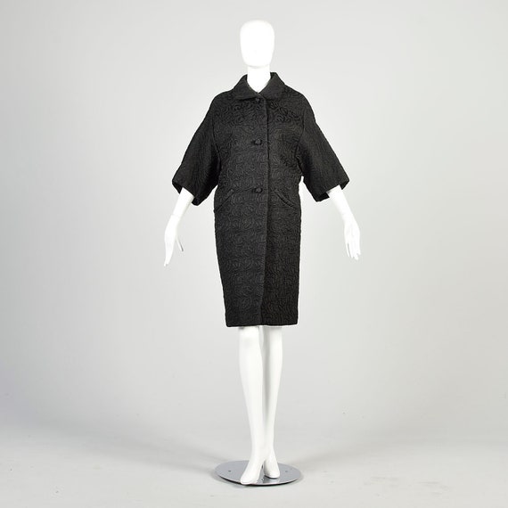 Brocade Short Jacket Black