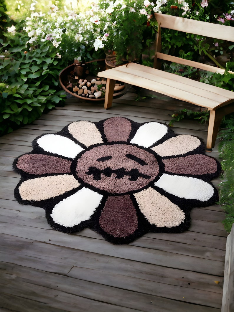 Murakami Flower Rug Cactus Jack Rug Travis Scott Rug Etsy