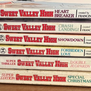 Build Your Collection! 1980s Vintage Sweet Valley High Books