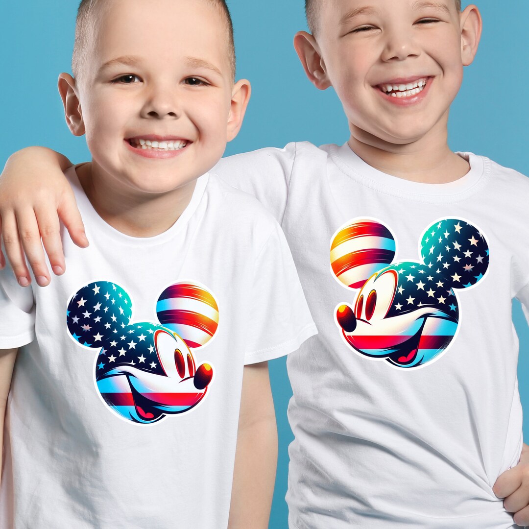 Mickey Mouse American Flag Tee, Patriotic Disney Shirt, USA ...