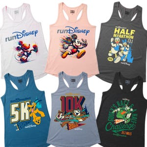 Run Disney Tank Top, Rundisney Marathon 2025, Magical Disney Running Shirt for Women, Disney Marathons Tanks, Unique Rundisney Mickey Shirt