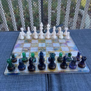 Made to Order Chess Sets, Customizable Resin Chess Sets, Pick Your Own Colors and Designs!
