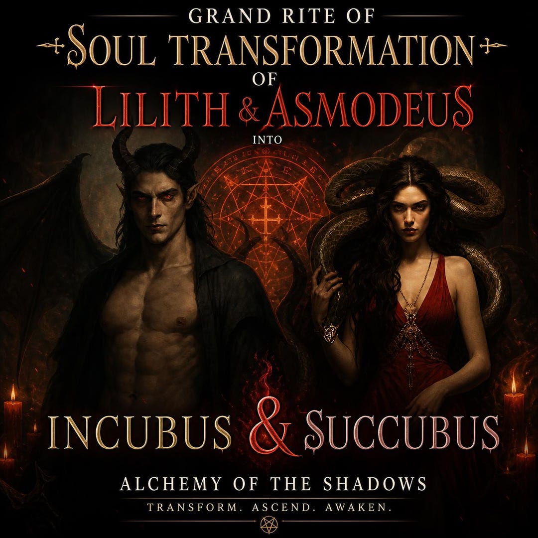 The Grand Rite of Soul Transformation of Lilith and Asmodeus - Etsy