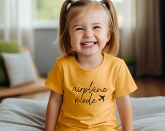 Toddler travel T-shirt, airplane mode t-shirt, toddler travel shirt, toddler vacation shirt