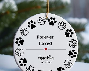 Pet Ornament, Pet Memorial Ornament, Custom Dog Christmas Ornament, Dog Lover, Dog Lover Ornament, Pet Gift, Dog Memorial, Dog lover gift