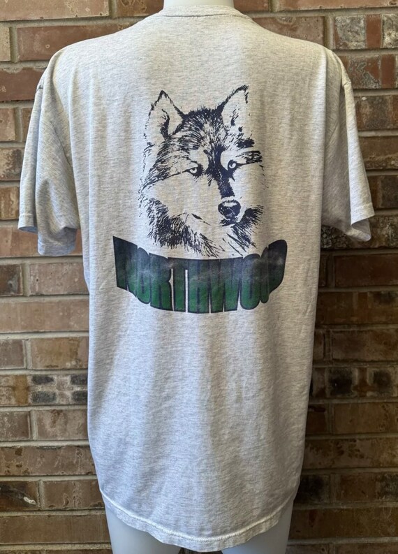 Husky 4K Vintage 90s Dog Dawg Northwood Grey Shirt