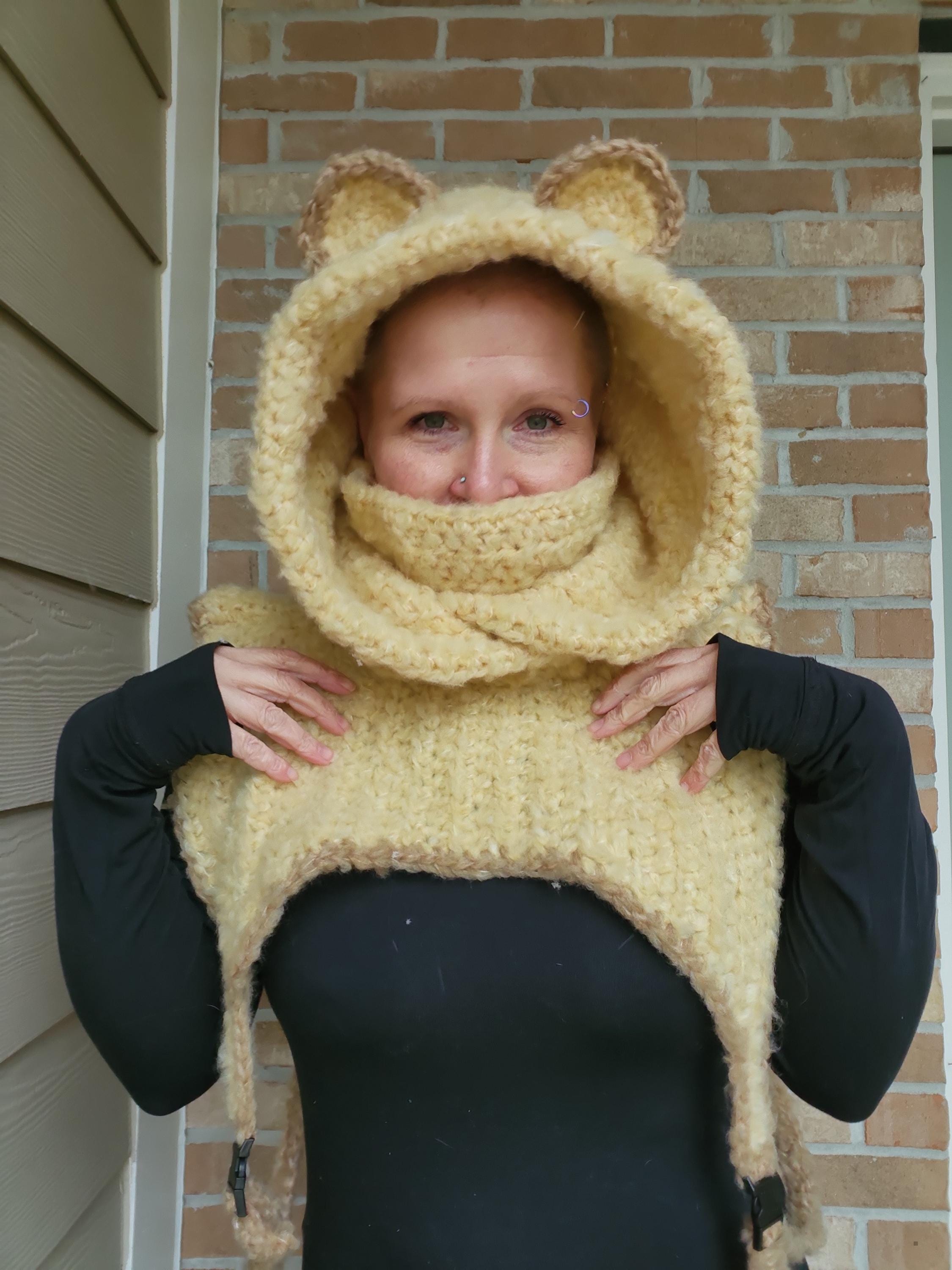 Rave Crochet Bear Hoods - Etsy