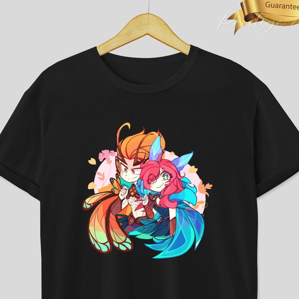 Xayah T Shirt, xayah and rakan, xayah build, xayah runes, xayah star guardian, rakan and xayah, xayah cosplay, xayah emotes, rakan cosplay