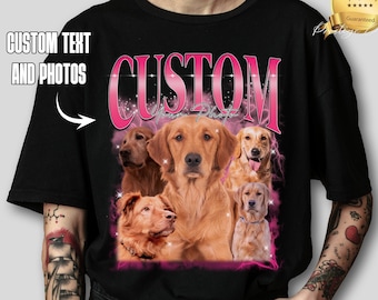 Camiseta Bootleg Rap personalizada, camiseta personalizada para mascotas, camisa pirata personalizada, regalo de Navidad para marido, camisa para mascotas personalizada, personaliza tu propia camisa pirata