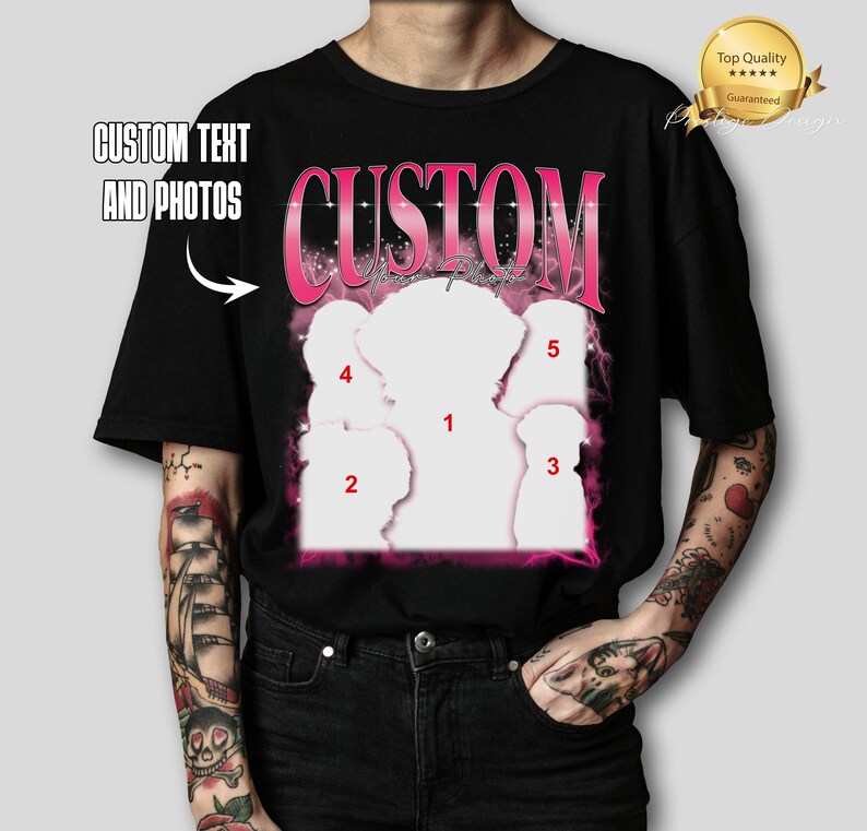 Camiseta Bootleg Rap personalizada, camiseta personalizada para mascotas, camisa pirata personalizada, regalo de Navidad para marido, camisa para mascotas personalizada, personaliza tu propia camisa pirata imagen 2