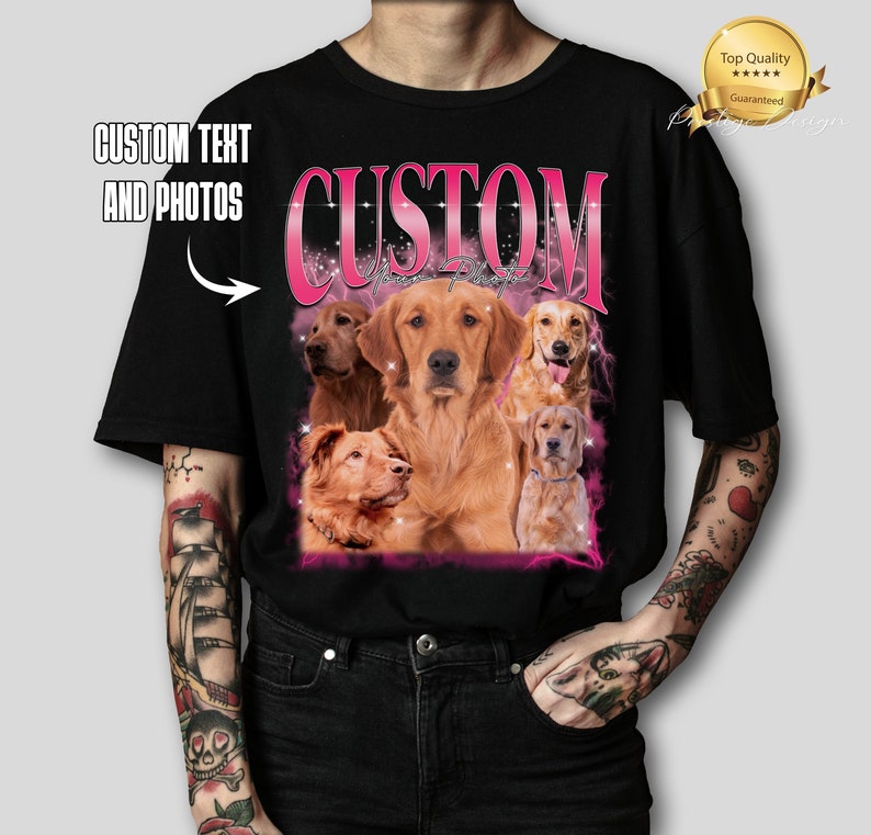 Camiseta Bootleg Rap personalizada, camiseta personalizada para mascotas, camisa pirata personalizada, regalo de Navidad para marido, camisa para mascotas personalizada, personaliza tu propia camisa pirata imagen 1