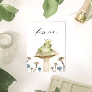 Beije-me | cartão desenhado à mão | Artista Projetado + Ilustrado | Desconto para misturar e combinar