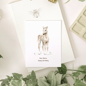 Foin, joyeux anniversaire | Carte dessinée à la main | Dessiné et illustré par l'artiste | Réduction Mix & Match