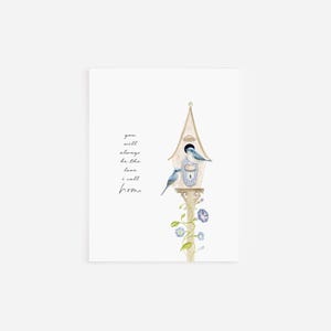 Você sempre será o amor que chamo de lar | Cartão desenhado à mão | Artista projetado + ilustrado | Desconto de mistura e combinação