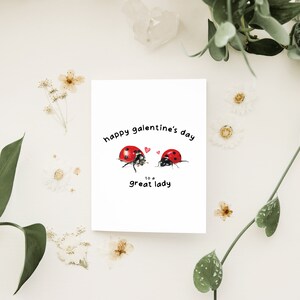 Feliz día de Galentine a una gran dama / Tarjeta dibujada a mano / Artista diseñado + Ilustrado / Descuento Mix & Match