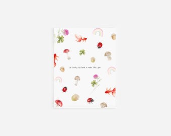 Lucky To Have You, Mom | Mother's Day Card | Artist Designed + Illustrated | Mix & Match Discount