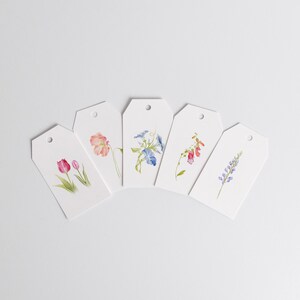 Flowers Gift Tags Variety Pack | Artist Designed + Illustrated | Mix & Match Discount