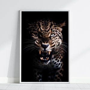 JAGUAR druckbare Wandkunst, Wohnkultur, Poster, Jaguar Druck, digitale Kunst, Wanddekor, Kunstdruck, Digitaldruck, digitaler Download, Tierkunst