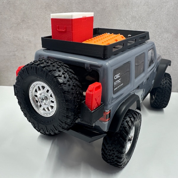 SCX24 Spare Tire Mount with Gas Can Holder