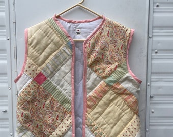 Vintage Quilt Vest - Etsy