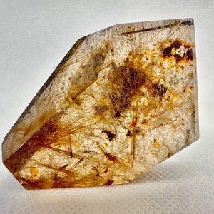 Smokey Golden Rutilated Quartz, Hematoid Quartz Gold Rutile Inclusion, Natural Smoky Brazilian Quartz Freeform