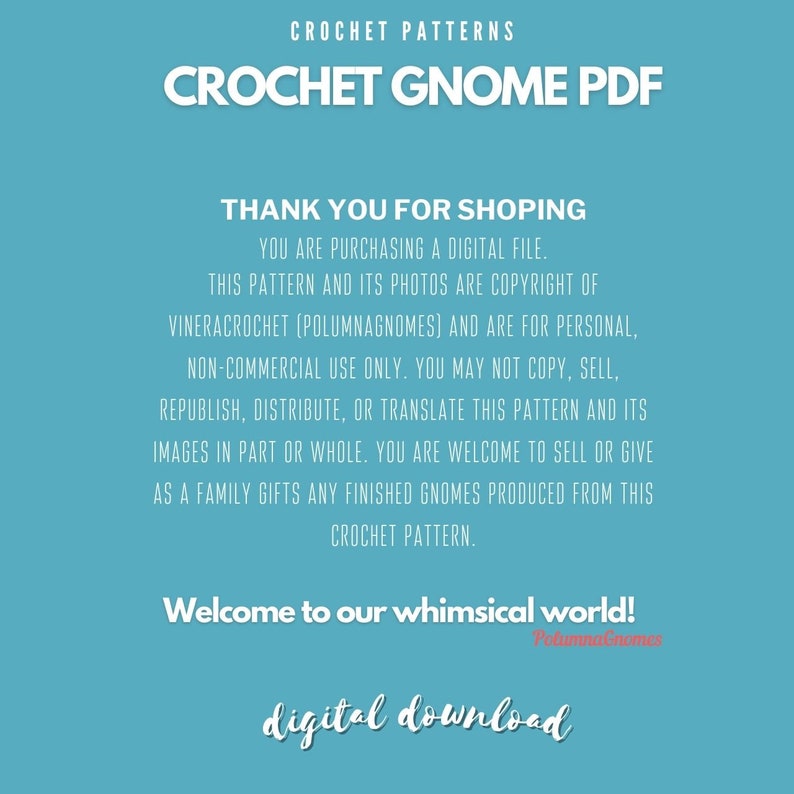 Amigurumi Gnomes PDF Crochet Pattern Bundle Instant Download 3IN1 Set for DIY Craft Enthusiasts, Unique Handmade Gift Idea image 10