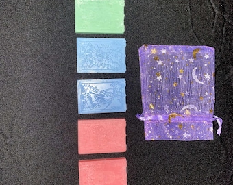 Derrete de cera para cartas de tarô: fragrância mística de soja artesanal para casa