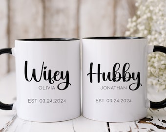 Gepersonaliseerde mokkenset manlief, huwelijkscadeau Anniversary