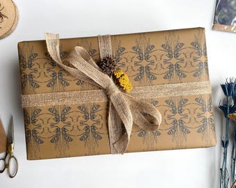 Ochre Bee Wrapping Paper – Luxury Recyclable Gift Wrap