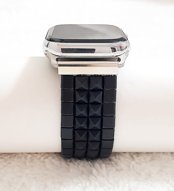 Women’s Black Hemitite bead stretch Watch Band Hematite Tiger Eye Black Obsidian Stainless Steel Beaded  main image 2