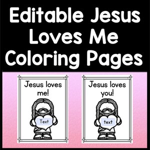 Jesus Loves Me Coloring Page {Christian Valentine&#39;s Day} | Sunday School Activity | Jesus Loves You | Christian Coloring Page | Preschool