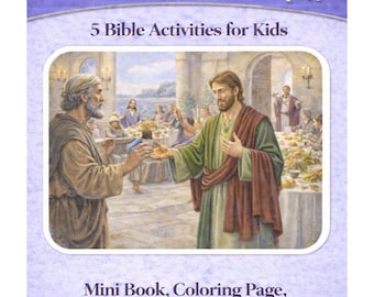 The Parable of The Great Banquet Activities {Craft, Coloring Page} Bible Story Activity | Kids Bible Activity| Bible Story Craft | Preschool