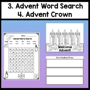 Advent Activities for Kids {word Search Coloring Page Book Craft