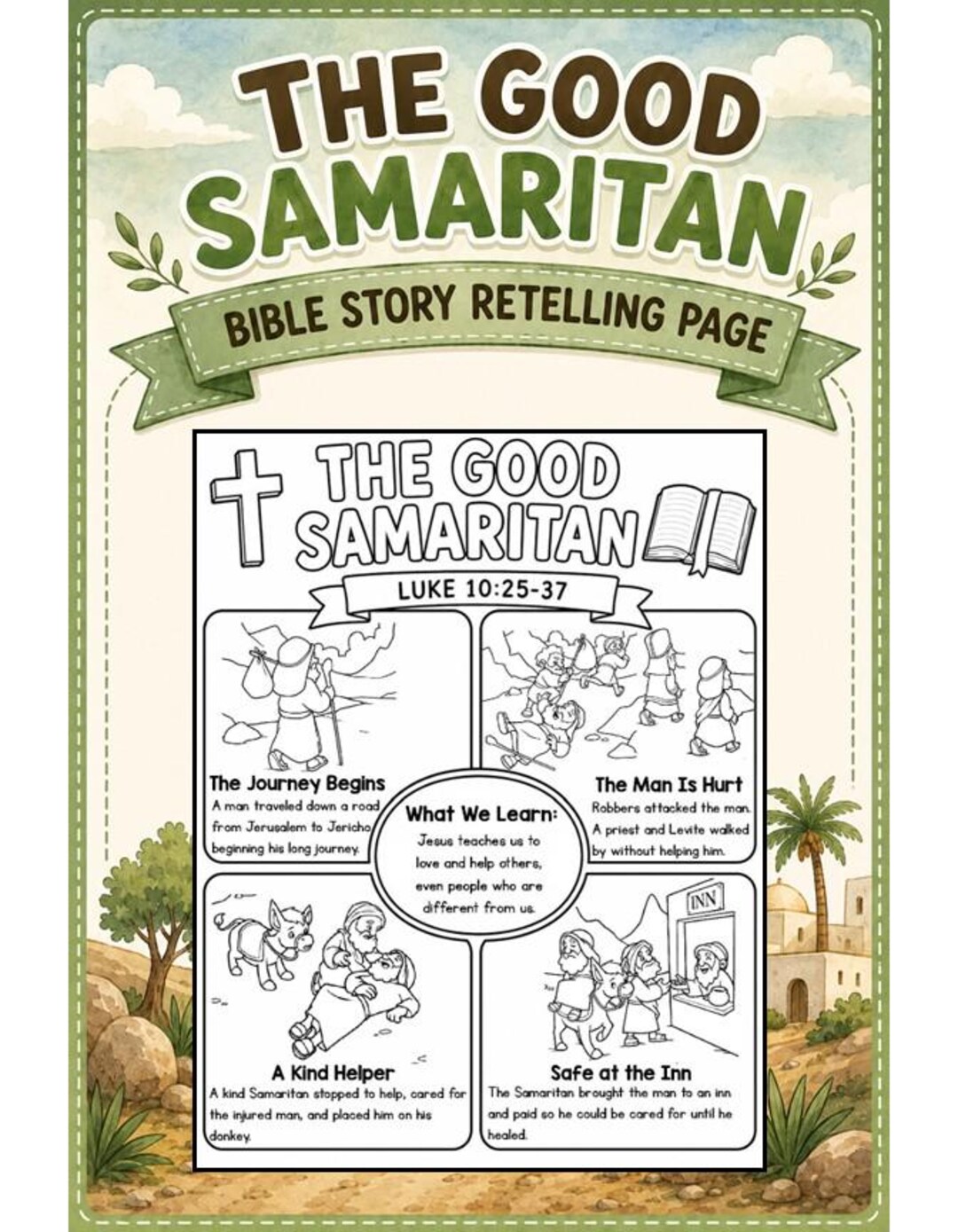 Bible Summary Guide Printable for Parable of the Good Samaritan ...