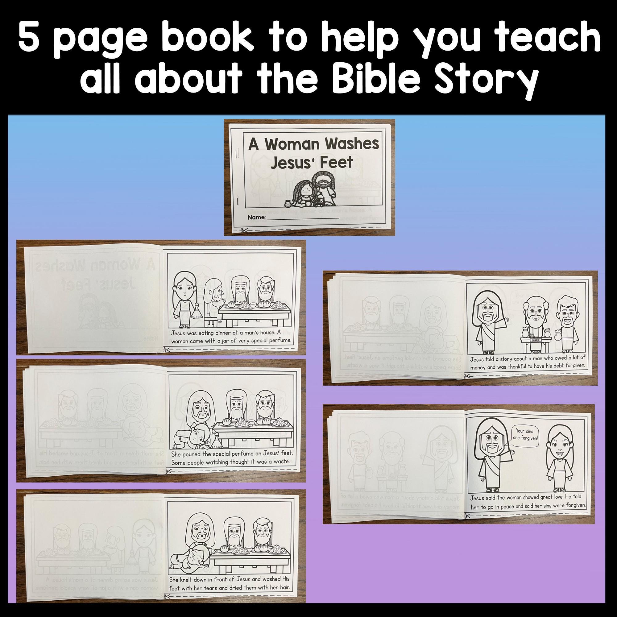 A Woman Washes Jesus' Feet {5 Activities!} Mary Magdalene Anoints Jesus ...