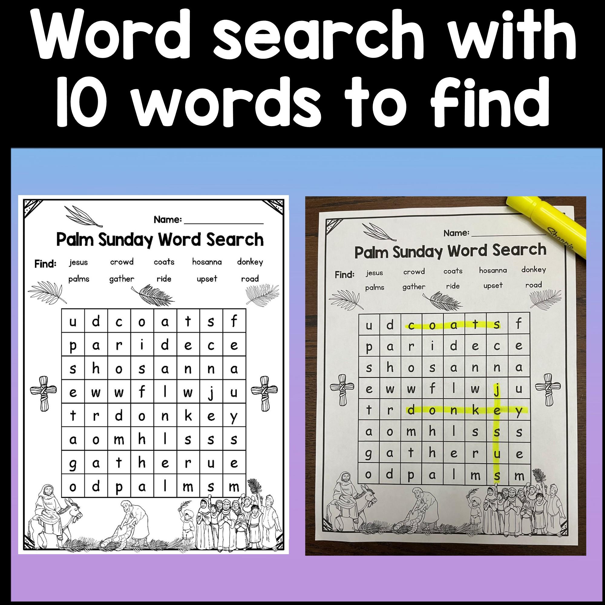 Palm Sunday Activities for Kids {craft, Coloring Page, Story Book} | Sunday  School Lesson | Easter Sunday | Palm Sunday Activity Preschool - Etsy