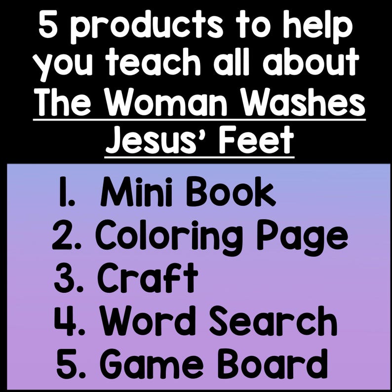 A Woman Washes Jesus' Feet {5 Activities!} Mary Magdalene Anoints Jesus ...