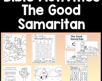 The Good Samaritan Activities {Craft, Coloring Page, Storybook} | Parables of Jesus | Bible Story Activity | Bible Story Craft | Preschool