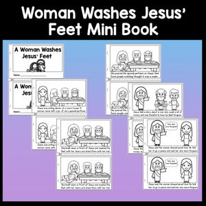 A Woman Washes Jesus' Feet {5 Activities!} Mary Magdalene Anoints Jesus ...