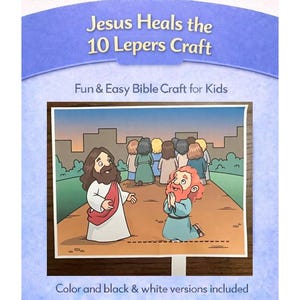 Jesus Heals the 10 Lepers Craft for Kids | Christian Kid Craft | Bible Story Craft | Kids Bible Activity | Church Activity Kids | Printable