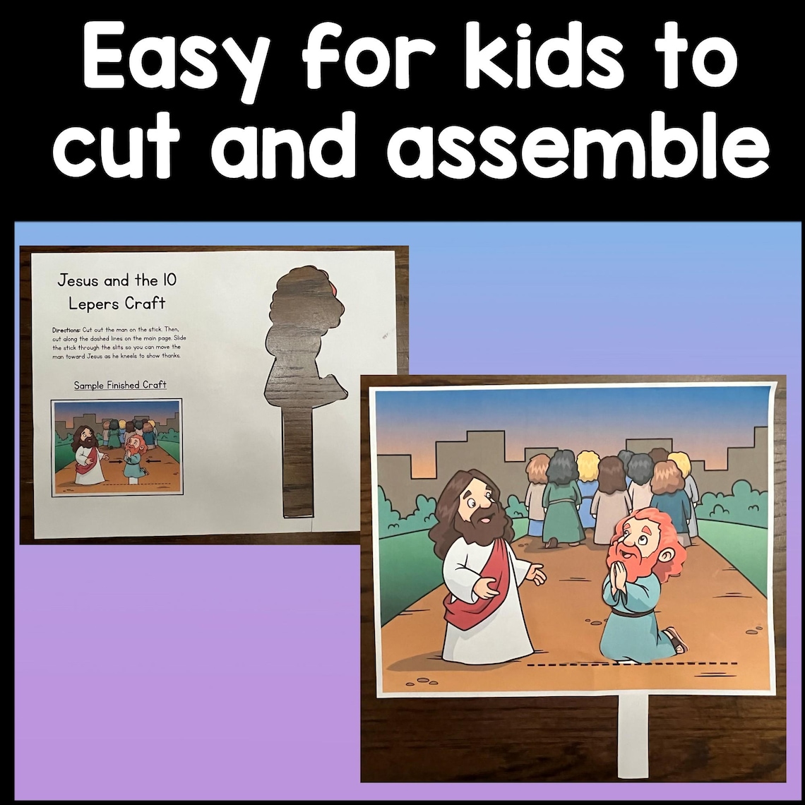 Jesus Heals the 10 Lepers Craft for Kids Christian Kid Craft Bible