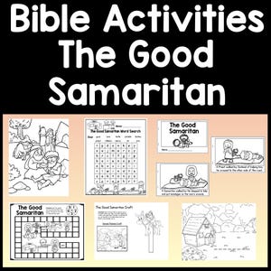 Activiteiten van de barmhartige samaritaan {Knutsel, kleurplaat, verhalenboek} | Gelijkenissen van Jezus | Zondagsschoolles | Jezus-knutselwerk voor kinderen