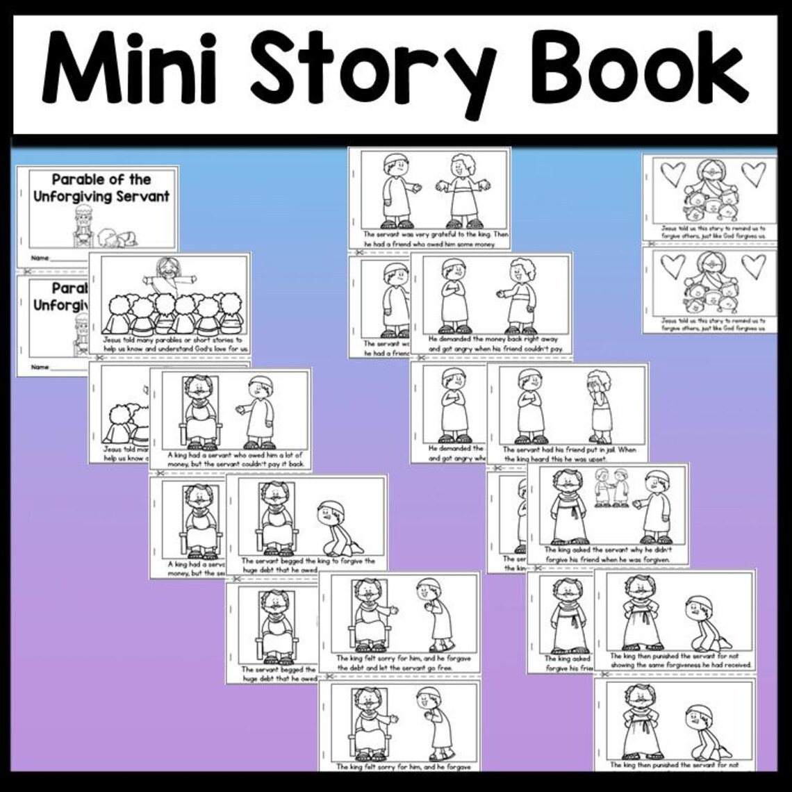 The Parable of the Unforgiving Servant {5 Activities!} Parables of ...