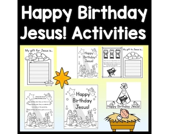 Happy Birthday Jesus Birth! {6 Activities} Jesus is the Reason for the Season - Jesus Coloring Page, Jesus Story Book