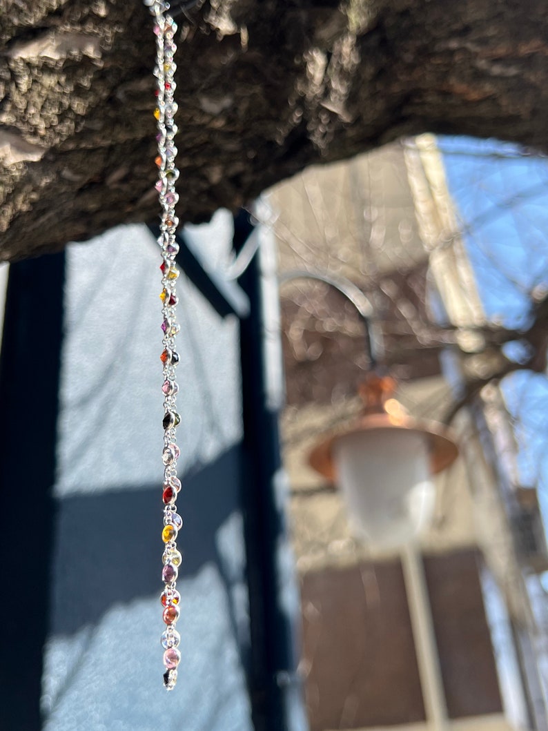 Handmade 925 Sterling Silve Gemstone Necklace,Colorful Necklace,Dainty Necklace,Crystal Necklace,Mothers Gift,Summer Jewelry,Gemstone Choker zdjęcie 7