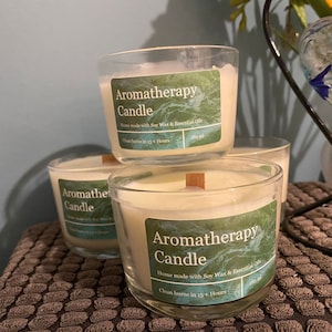 Velas de aromaterapia vegana
