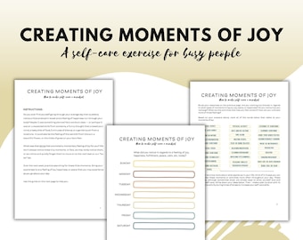 Hoja de trabajo de autocuidado Autoayuda Terapia de ejercicios Hoja de trabajo de asesoramiento sobre ejercicios Diario de atención plena Crecimiento personal Terapia de aceptación impresa